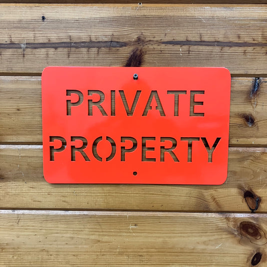 Property Mark Sign Property Signs – Mastodon Metal Works