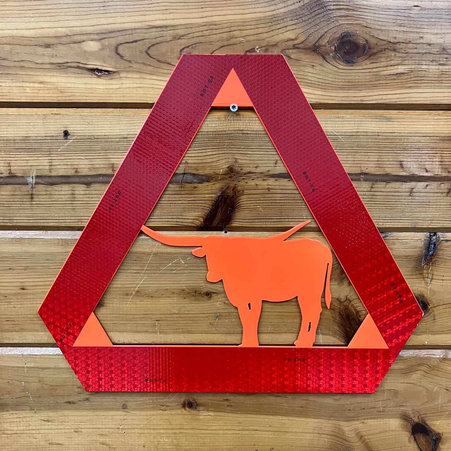 Bull Slow Moving Vehicle Sign