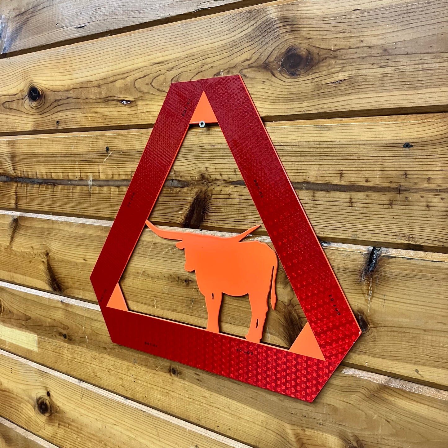 Bull Slow Moving Vehicle Sign